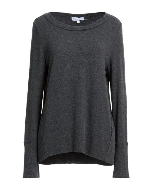 Michael Stars Black Charcoal Sweater Polyester, Rayon, Elastane