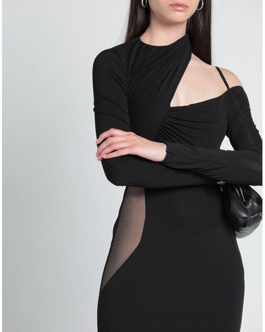 Nensi Dojaka Black Midi Dress