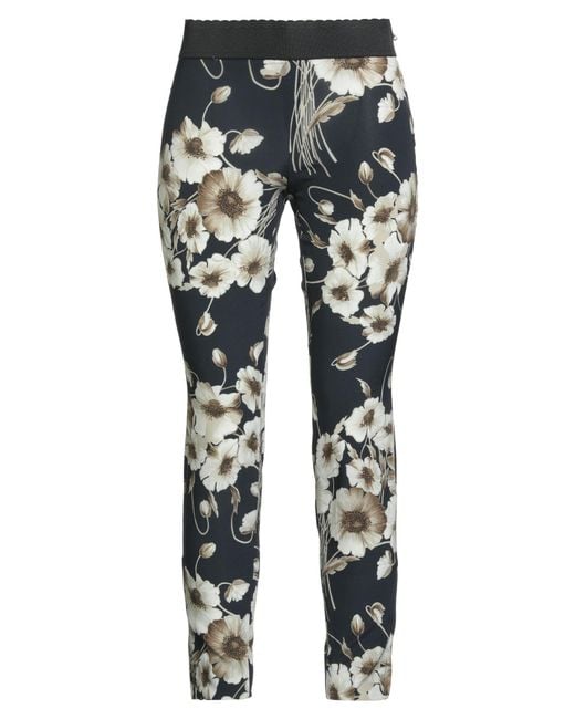 Dolce & Gabbana Gray Pants Silk, Viscose, Elastane