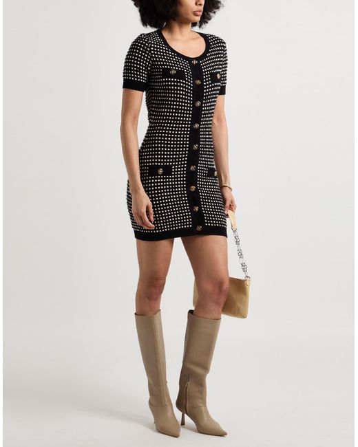 Elisabetta Franchi Black Mini-Kleid