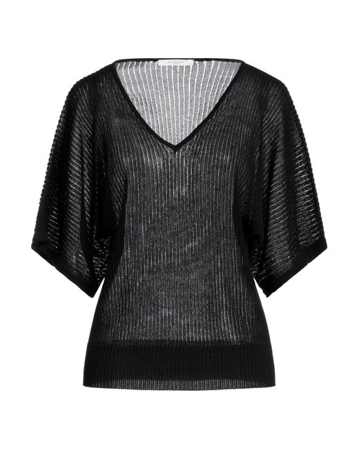 Zanone Black Sweater Viscose, Polyamide