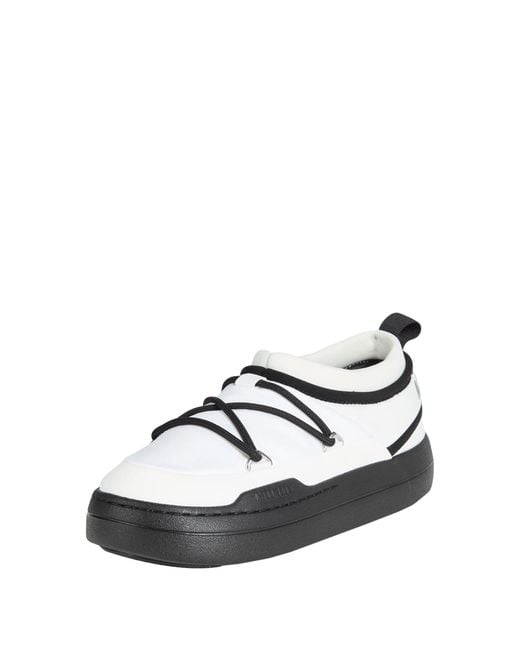 Moon Boot White Mb Park Icon Sneakers Polyamide, Polyurethane