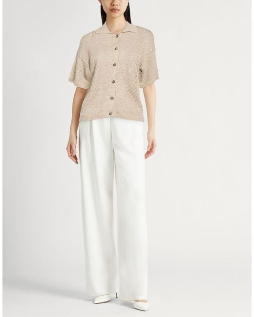 Peserico Natural Easy Cardigan Linen, Cotton