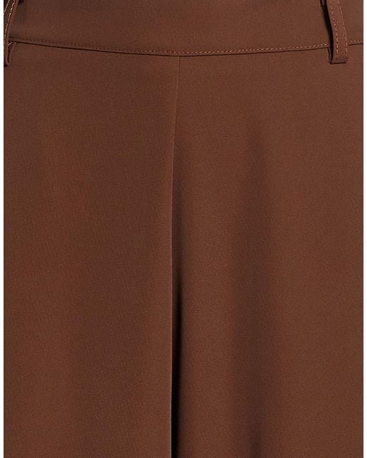 Haveone Brown Pants Polyester, Elastane