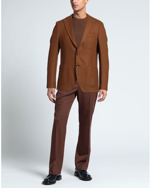 Sartoria Latorre Brown Blazer Wool for men