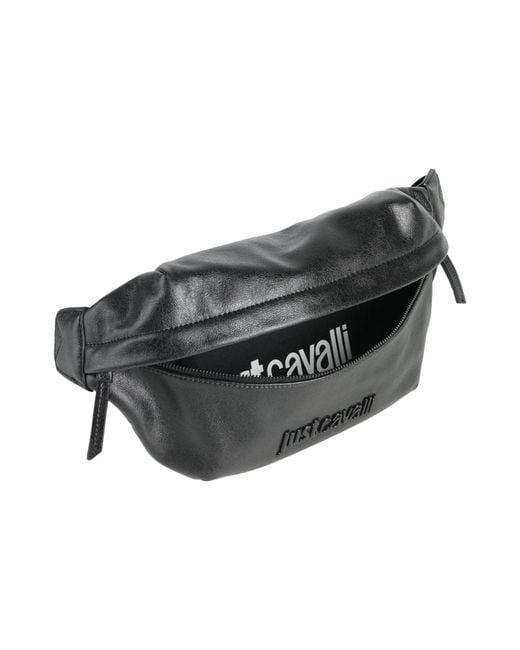 Just Cavalli Black Belt Bag for men