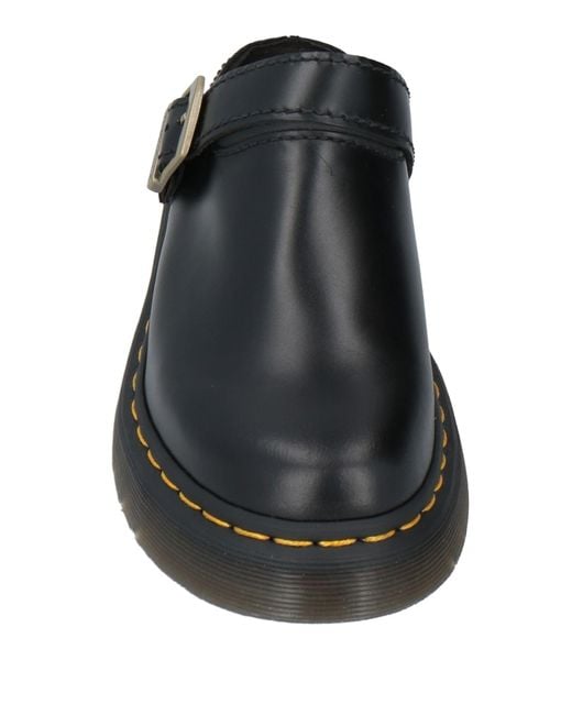 Dr. Martens Black Mules & Clogs Leather