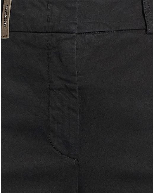 Peserico Black Pants Cotton, Elastane