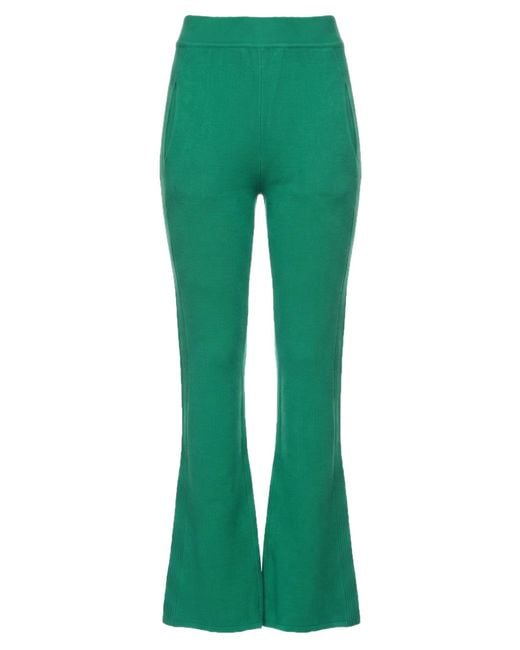 Alberta Ferretti Green Pants Virgin Wool, Cashmere
