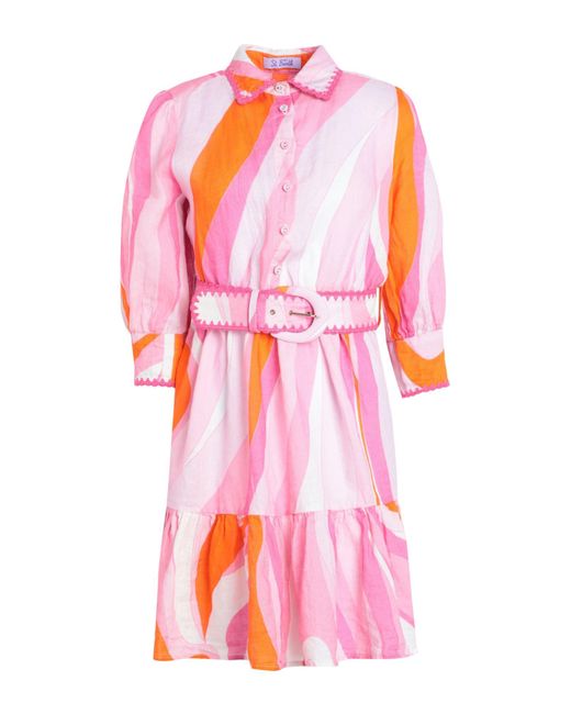Mc2 Saint Barth Pink Mini Dress