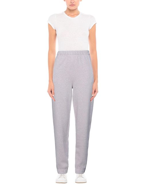 Ganni Gray Lilac Pants Cotton, Polyester