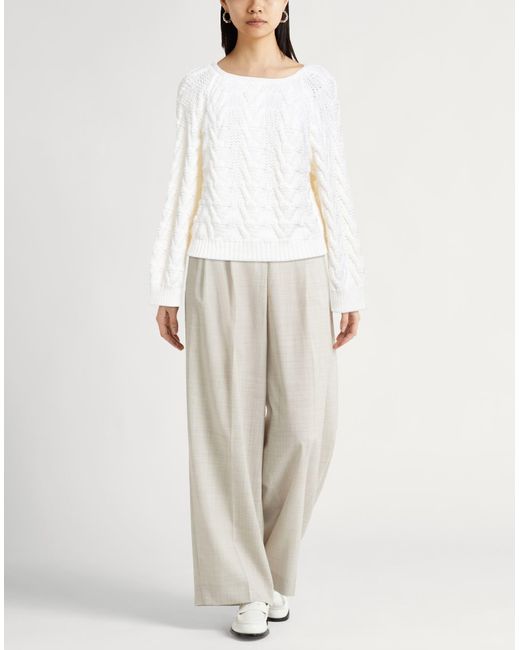 Alberta Ferretti White Jumper