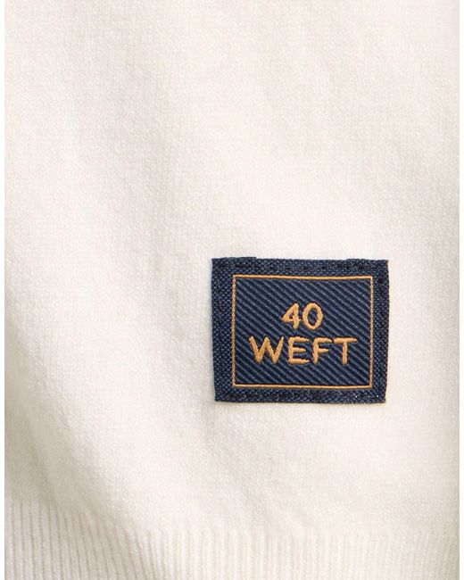 40weft White Sweater Polyamide, Viscose for men