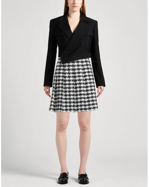 Céline Black Mini Skirt Wool, Polyamide, Mohair Wool, Silk