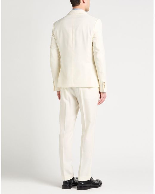 Daniele Alessandrini Natural Suit Polyester, Viscose, Elastane for men