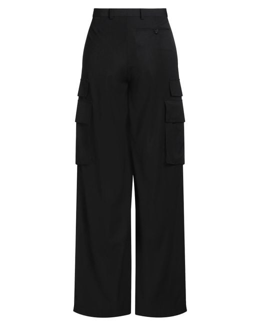 Versace Black Pants Virgin Wool