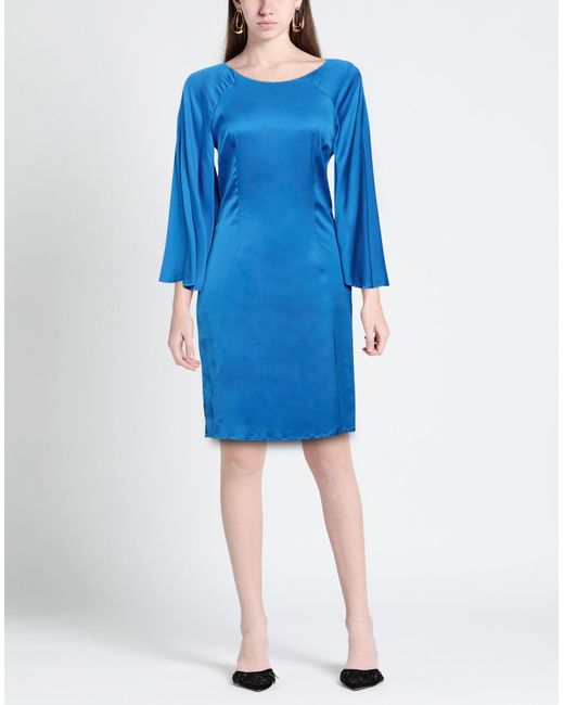 Camicettasnob Blue Mini Dress