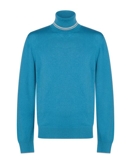 Col Roulé Alpha Studio pour homme en coloris Blue
