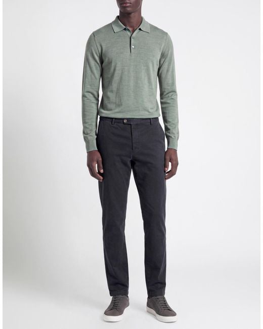 Bugatti Black Pants Cotton, Elastane for men