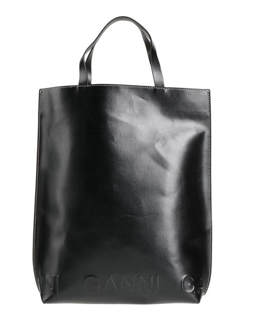 Ganni Black Handbag Recycled Leather