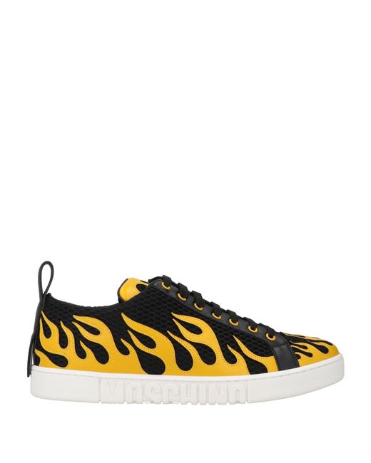 Moschino Yellow Sneakers Synthetic Material for men