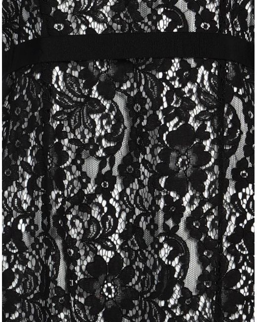 Paule Ka Black Midi Dress Viscose, Cotton, Polyamide, Silk