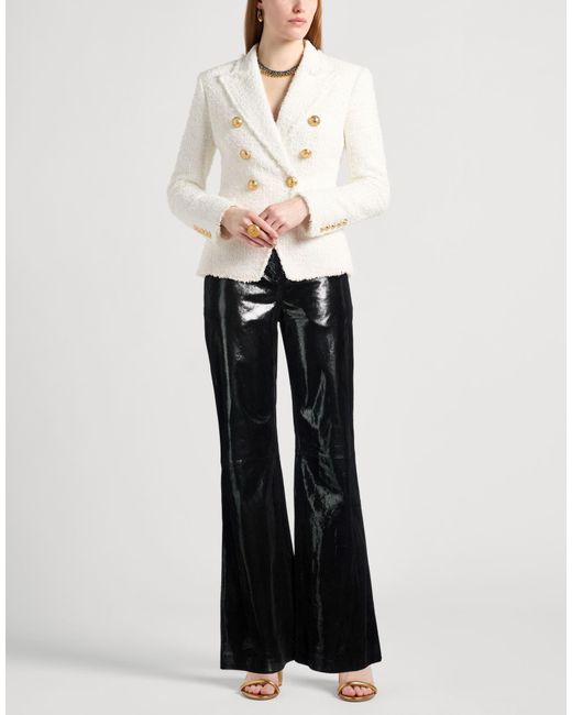 Alberta Ferretti Black Pants Leather