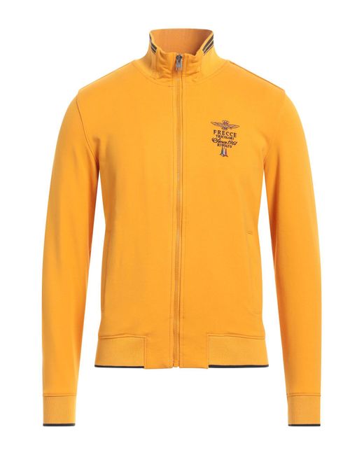 Aeronautica Militare Orange Sweatshirt for men