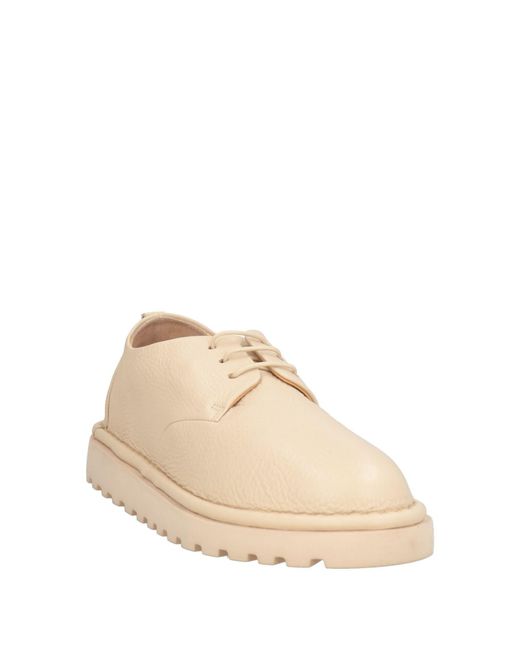 Marsèll Natural Cream Lace-Up Shoes Calfskin
