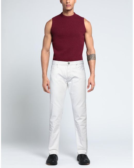 Pantaloni Jeans di Emporio Armani in White da Uomo