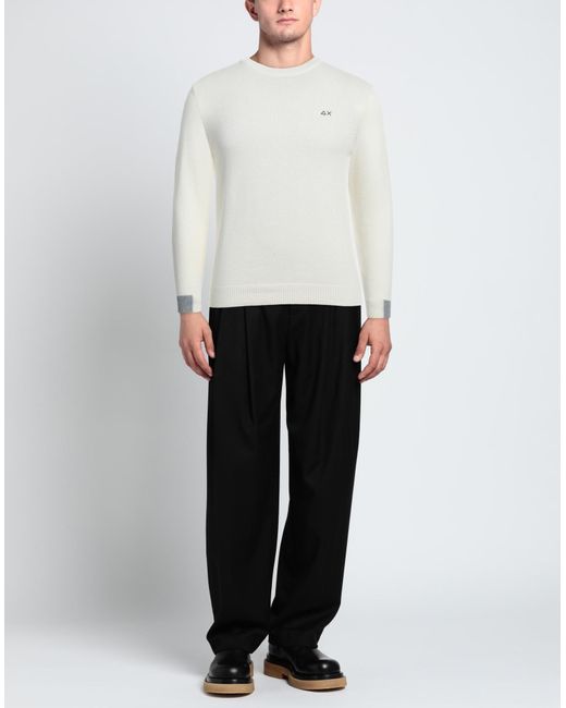 Sun 68 White Jumper for men