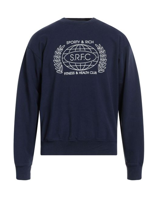 Sporty & Rich Blue Sweatshirt for men