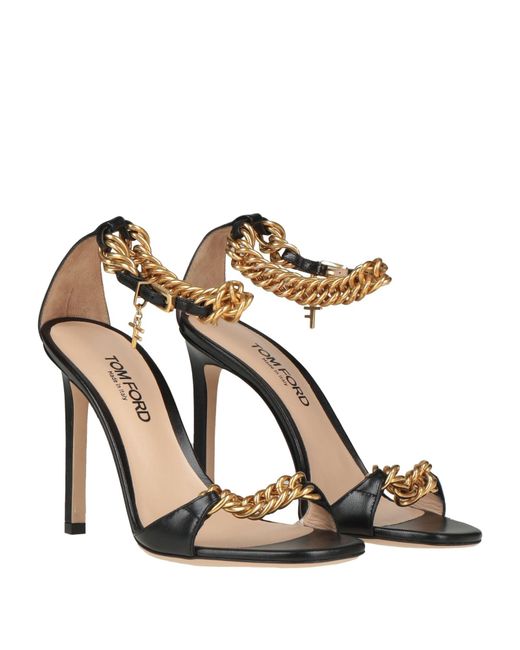 Tom Ford Metallic Sandals