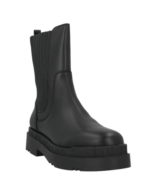 Liu Jo Black Ankle Boots Leather