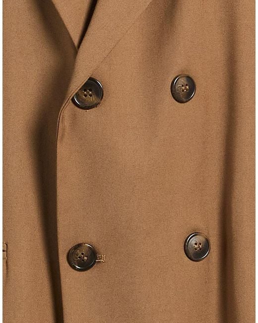 Exte Brown Camel Blazer Polyester, Wool, Viscose for men