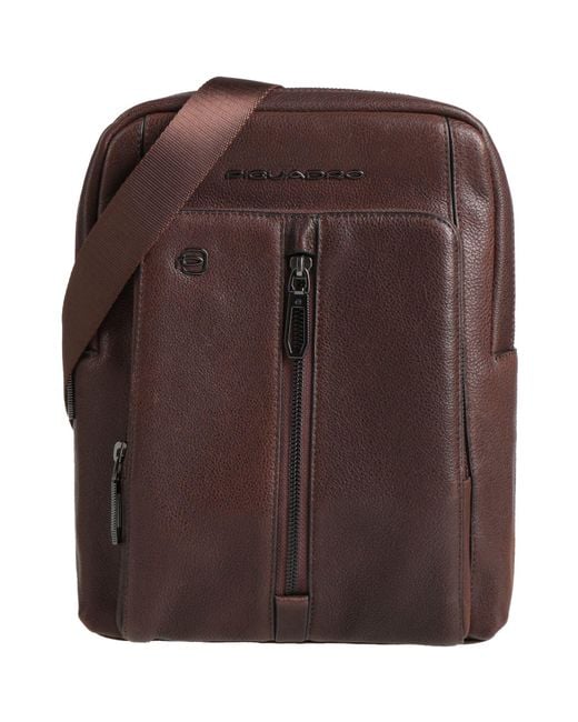 Piquadro Brown Cross-Body Bag Cow Leather, Eva (Ethylene for men