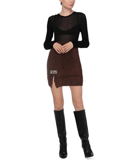Gcds Brown Mini Skirt