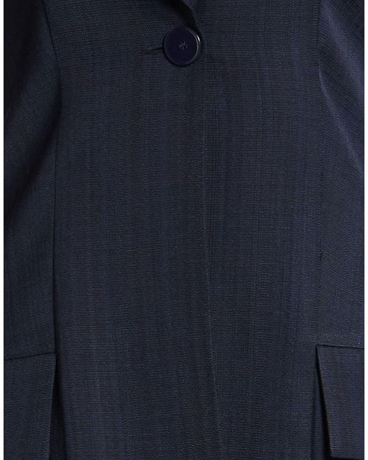 Sandro Blue Mini Dress Viscose, Polyester