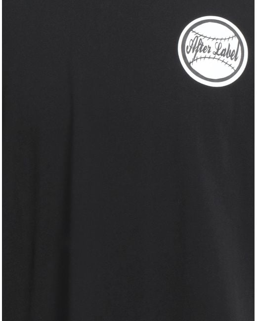 AFTER LABEL Black T-Shirt Cotton for men