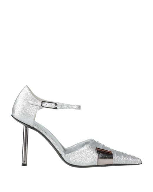 Gia Borghini White Pumps Textile Fibers