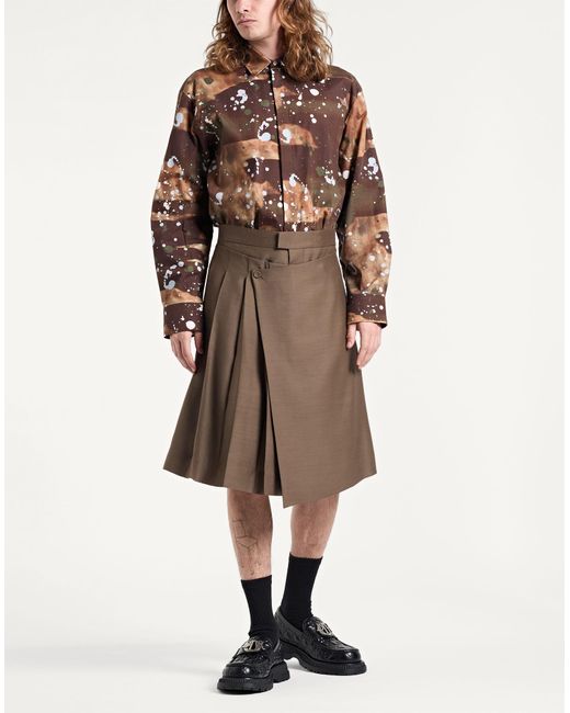 Camicia di MSGM in Brown da Uomo