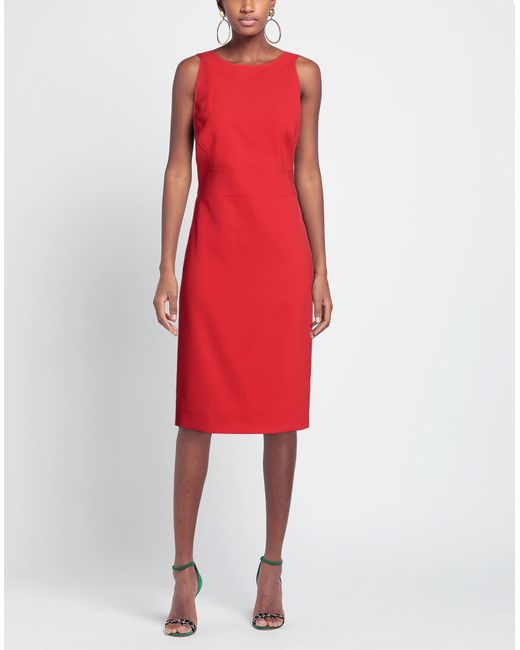 Boutique Moschino Red Midi Dress