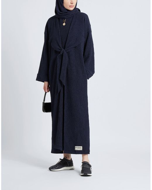 THE GIVING MOVEMENT x YOOX Blue Overcoat & Trench Coat