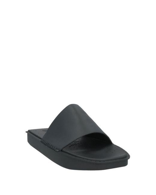 Y-3 Black Sandals Leather for men