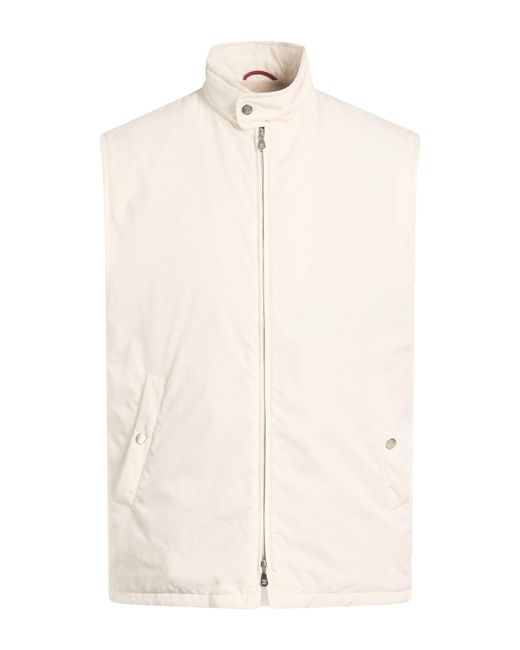 Brunello Cucinelli White Vests for men