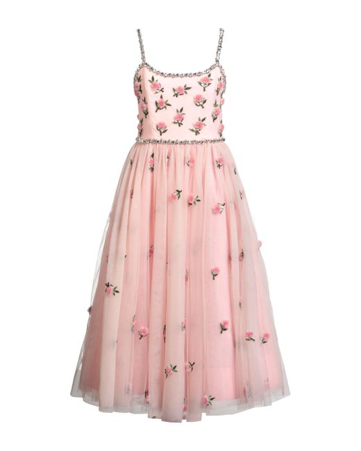 Alice + Olivia Pink Maxi Dress Nylon