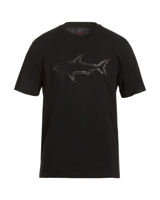 Paul & Shark Black T-Shirt Cotton for men