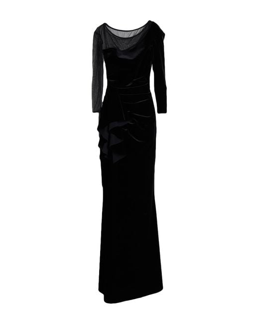 La Petite Robe Di Chiara Boni Black Maxi Dress Polyester, Polyamide, Elastane