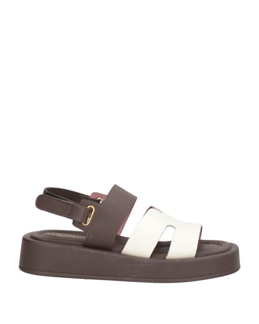 Lorenzo Mari Brown Sandals