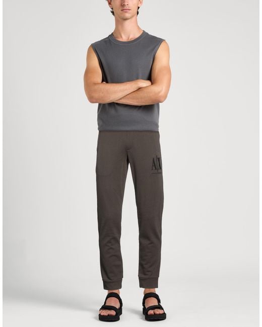 ARMANI EXCHANGE Gray Pants Cotton for men
